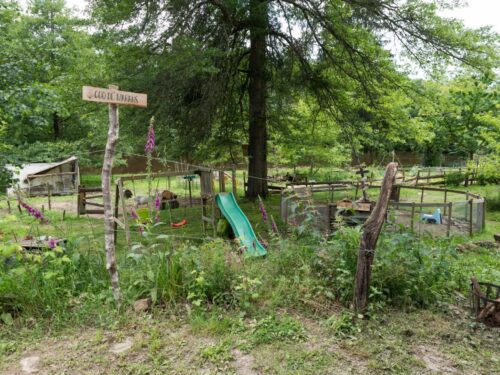 Emplacement de la tente - Emplacement 3 Vue sur les lapins