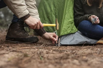 Tent plek – Locatie 1 Rand van het bos